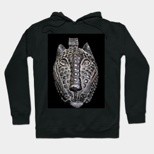 Benin Bronze Leopard Head Hoodie